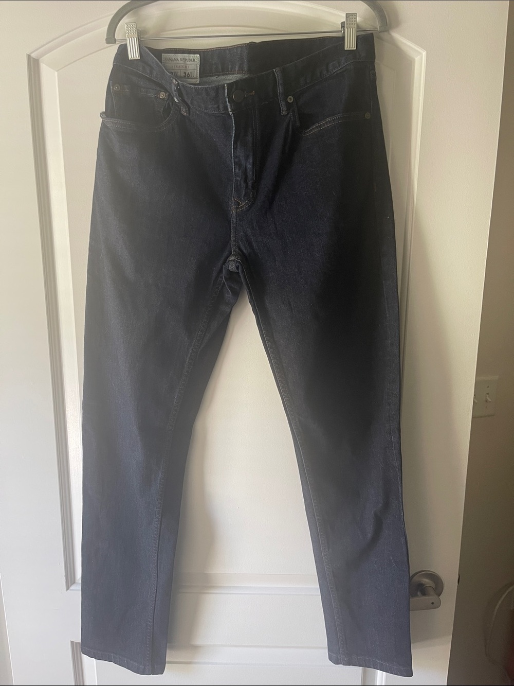 Banana Republic Men's Navy Straight Jeans